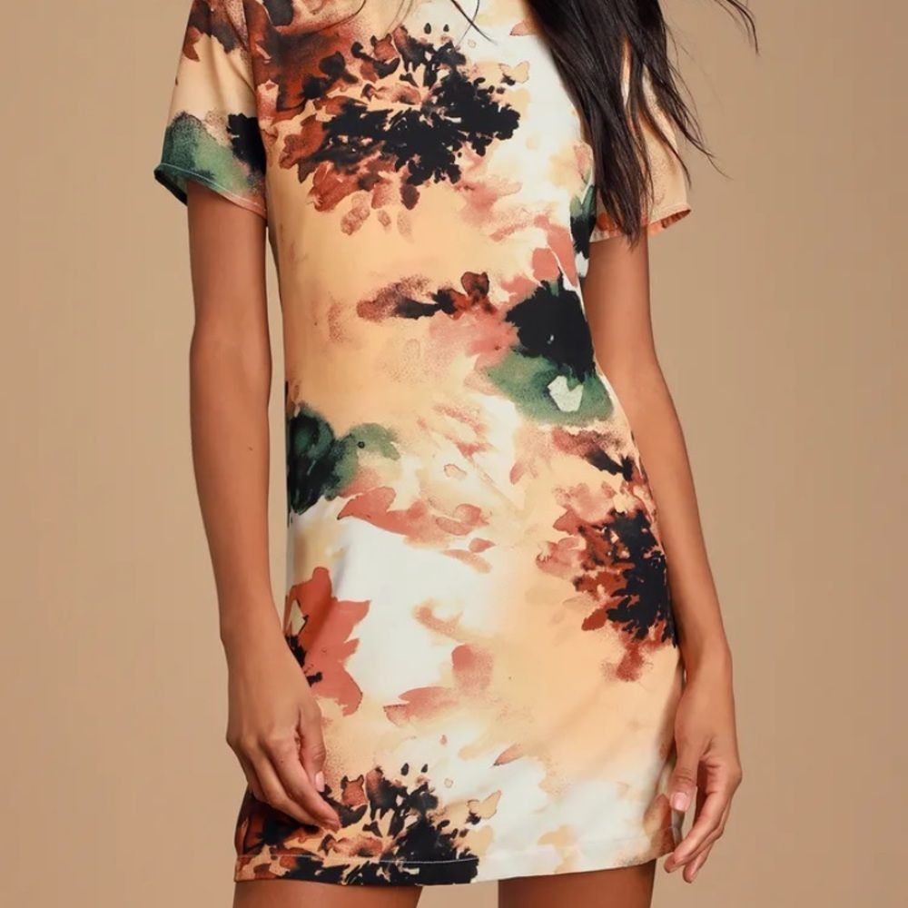 Lulus Camaraderie Shift Mini Dress